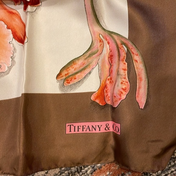 NWOT Tiffany & Co. Silk scarf - Picture 2 of 4
